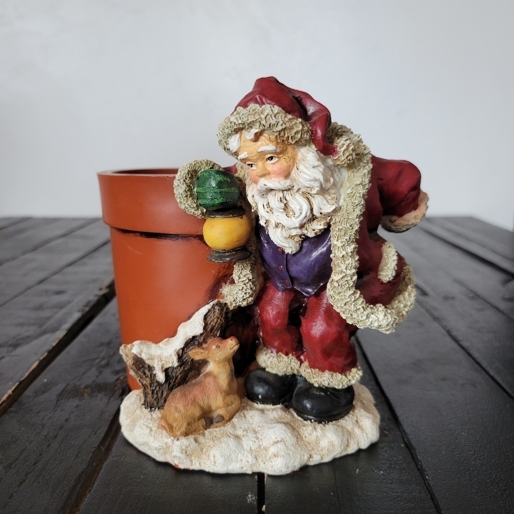 AAA Imports Santa Reindeer Plant Holder Pot Christmas Holiday Home Decor Tree